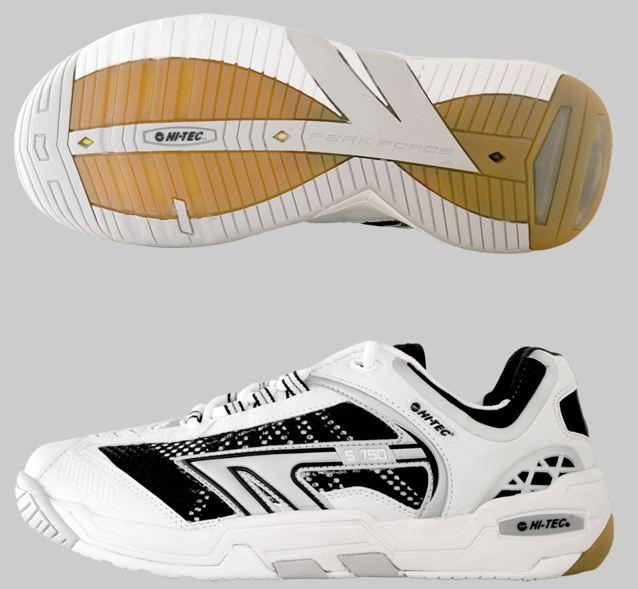 Hi-Tec S750 4:SYS Indoor Men's Shoe (White/Black/Silver)